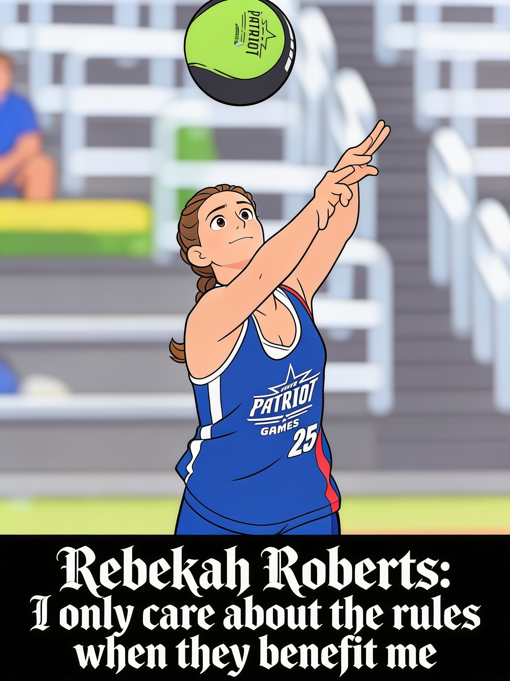 Rebekah Roberts competing at Patriot Games