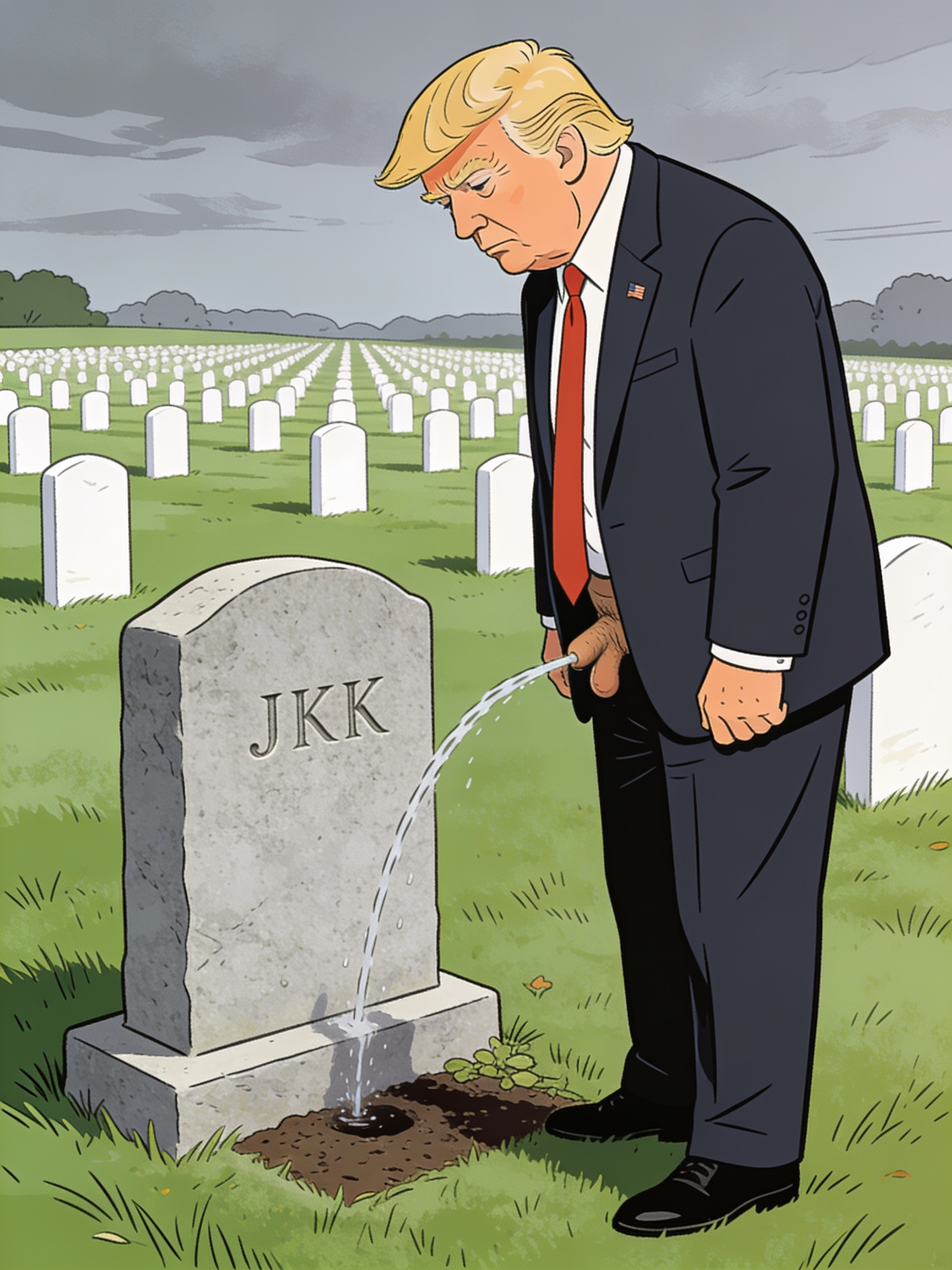 Trump defecating on JFK